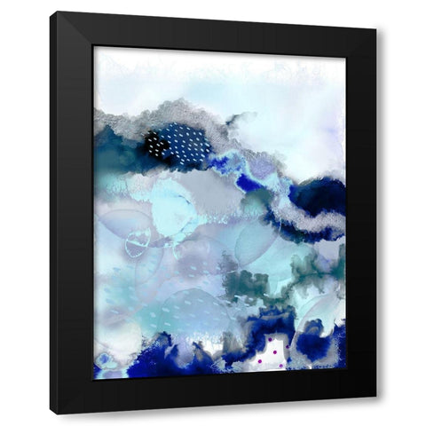 Evolving 2 Black Modern Wood Framed Art Print with Double Matting by Urban Epiphany