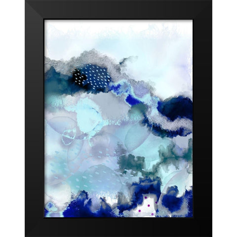 Evolving 2 Black Modern Wood Framed Art Print by Urban Epiphany