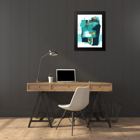 Juxtaposed Fantasy 2 Black Modern Wood Framed Art Print by Urban Epiphany