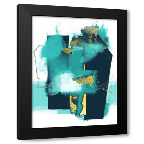 Juxtaposed Fantasy 2 Black Modern Wood Framed Art Print by Urban Epiphany