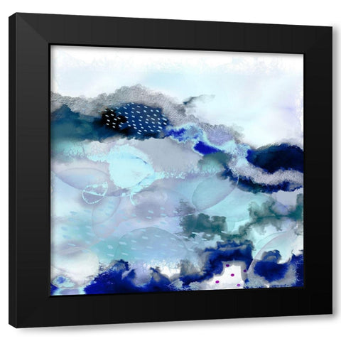 Evolving 2 Black Modern Wood Framed Art Print by Urban Epiphany