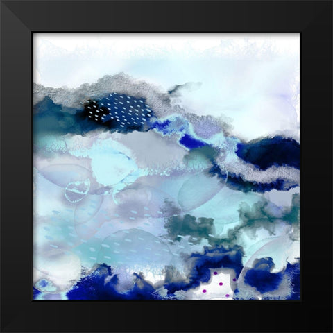 Evolving 2 Black Modern Wood Framed Art Print by Urban Epiphany