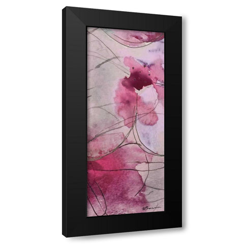 Flower Bomb 1 Black Modern Wood Framed Art Print by Brown,Victoria