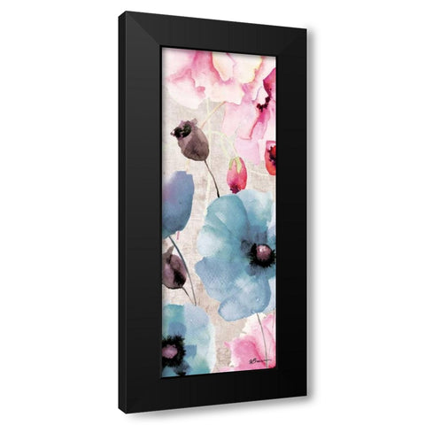 Sea Of Flowers 2 Black Modern Wood Framed Art Print with Double Matting by Brown,Victoria
