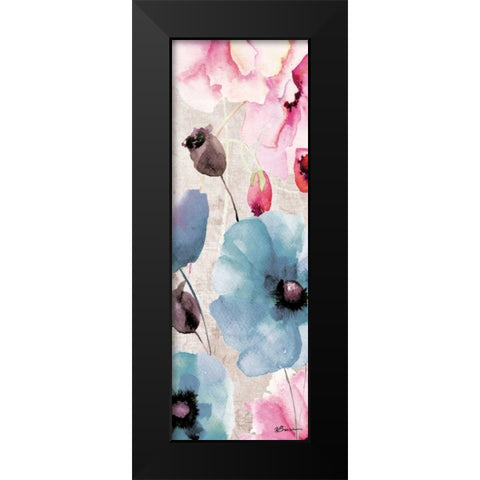 Sea Of Flowers 2 Black Modern Wood Framed Art Print by Brown,Victoria