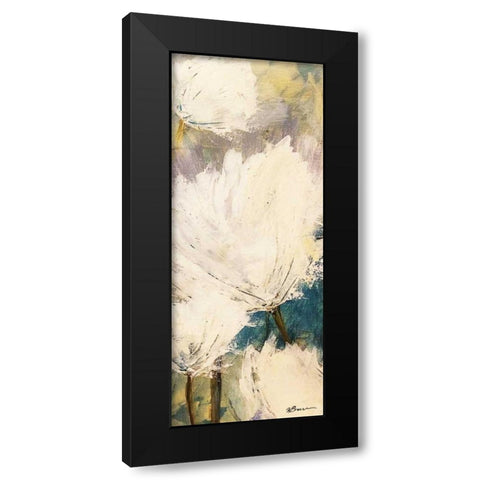 Floral Detonation 2 Black Modern Wood Framed Art Print by Brown,Victoria