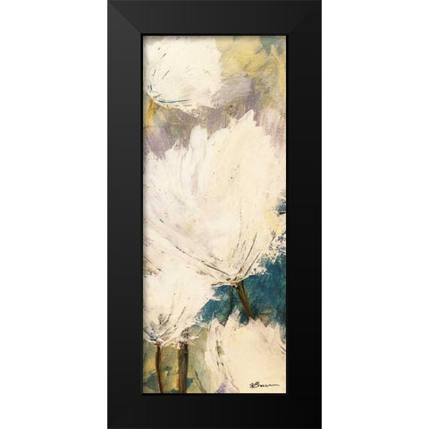 Floral Detonation 2 Black Modern Wood Framed Art Print by Brown,Victoria