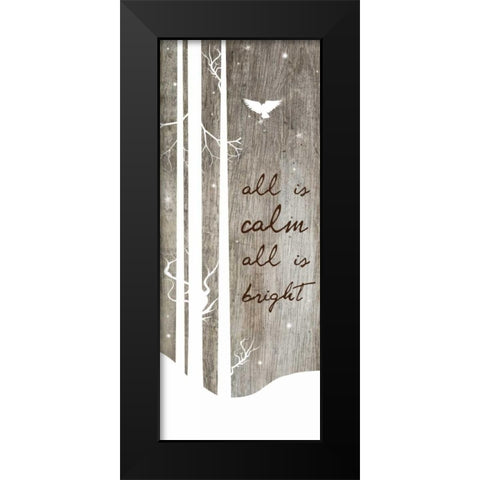 Calm And Bright Black Modern Wood Framed Art Print by Brown,Victoria