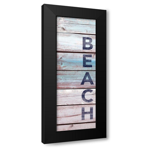 Beach Wood Black Modern Wood Framed Art Print by Brown, Victoria