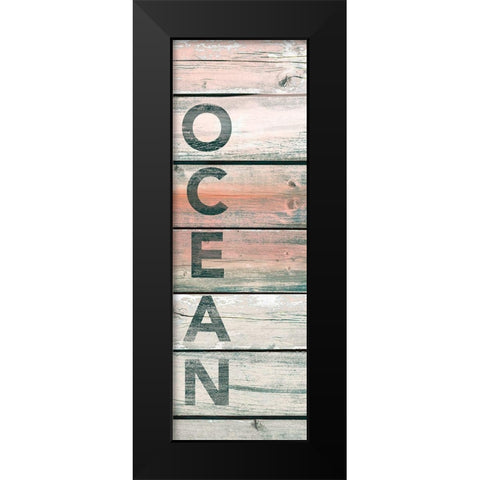 Ocean Wood Black Modern Wood Framed Art Print by Brown, Victoria