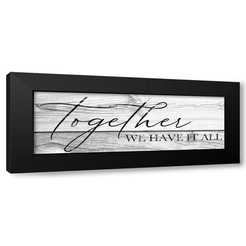 Together Black Modern Wood Framed Art Print by Brown, Victoria