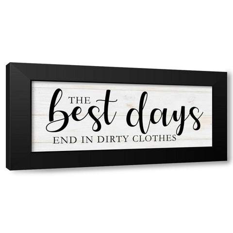 Laundry Words 3 Black Modern Wood Framed Art Print with Double Matting by Brown, Victoria