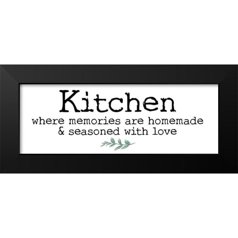 Kitchen Words 5 Black Modern Wood Framed Art Print by Brown, Victoria