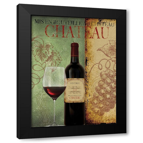 Spicy Wine 1 Black Modern Wood Framed Art Print by Brown, Victoria