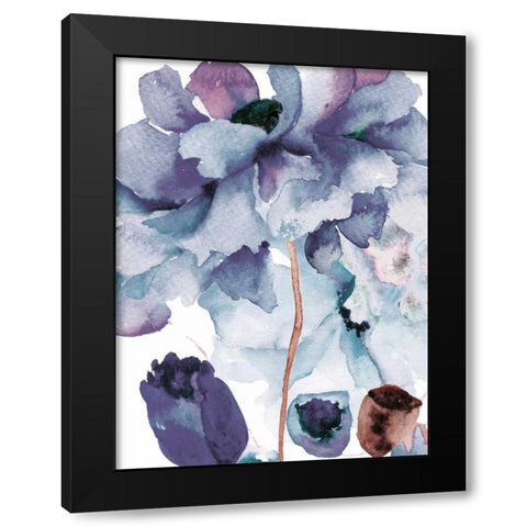 Blooming Sky 2 Black Modern Wood Framed Art Print with Double Matting by Brown, Victoria