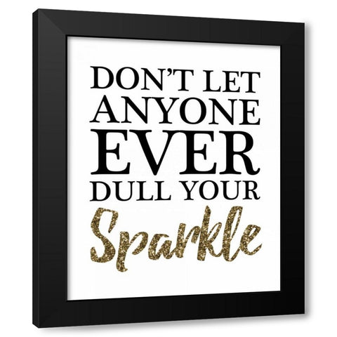 Your Sparkle Black Modern Wood Framed Art Print by Brown, Victoria