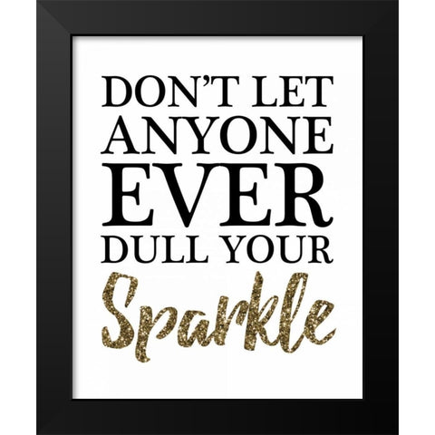 Your Sparkle Black Modern Wood Framed Art Print by Brown, Victoria