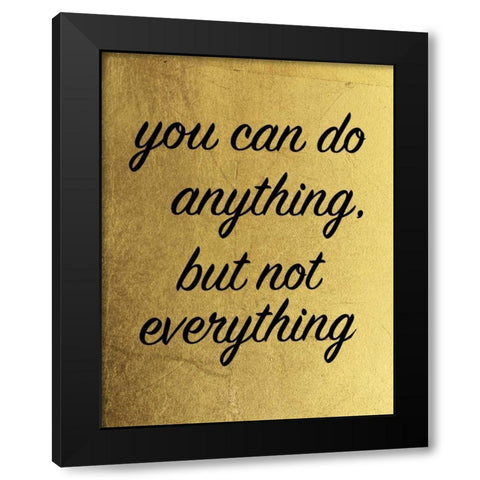 Golden Everything Black Modern Wood Framed Art Print by Brown, Victoria