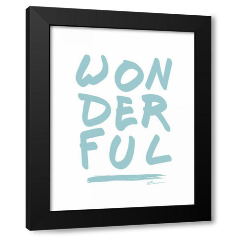 Wonderful Black Modern Wood Framed Art Print by Brown, Victoria