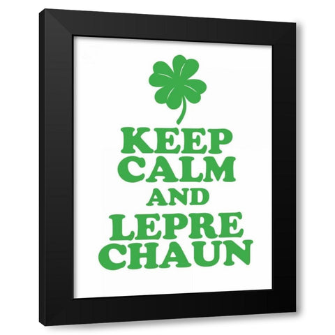 Leprechaun Calm Black Modern Wood Framed Art Print with Double Matting by Brown,Victoria
