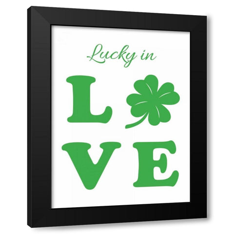 Irish Lucky Black Modern Wood Framed Art Print with Double Matting by Brown,Victoria