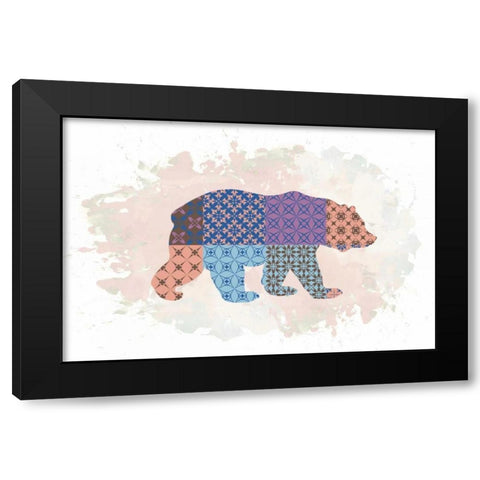 Bear Black Modern Wood Framed Art Print with Double Matting by Brown,Victoria