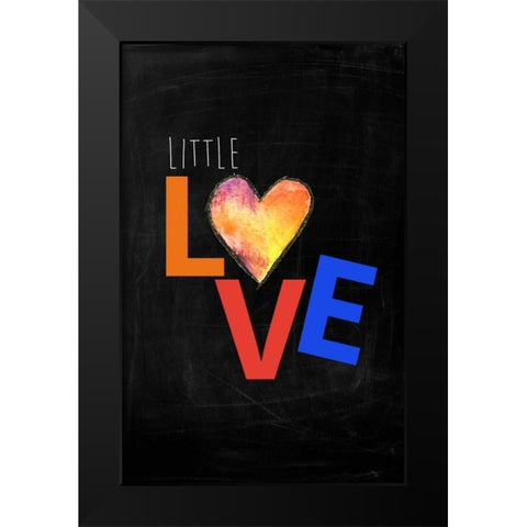 Kids Typo 1 Black Modern Wood Framed Art Print by Brown,Victoria