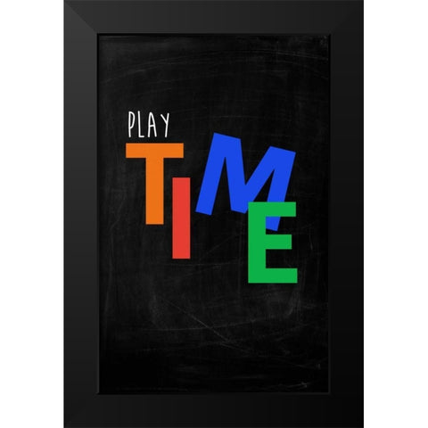 Kids Typo 2 Black Modern Wood Framed Art Print by Brown,Victoria