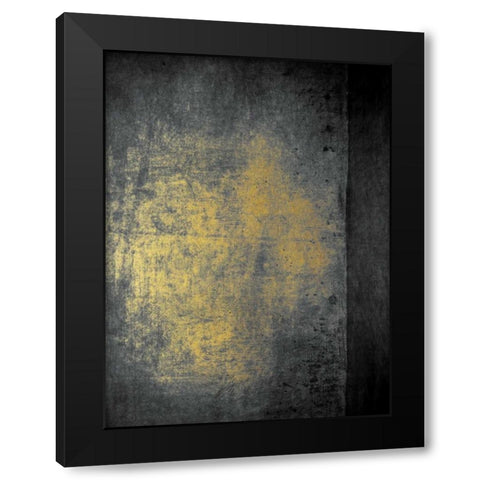 Abstract Grunge 1 Black Modern Wood Framed Art Print with Double Matting by Brown, Victoria
