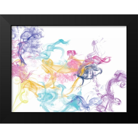 Abstract Smoke 1 Black Modern Wood Framed Art Print by Brown, Victoria