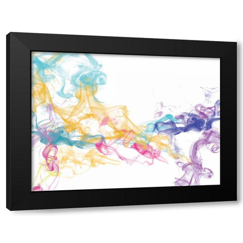 Abstract Smoke 2 Black Modern Wood Framed Art Print by Brown, Victoria