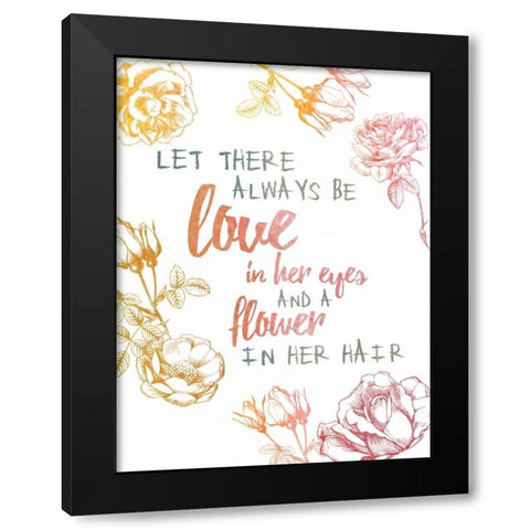 Always Be Love Black Modern Wood Framed Art Print with Double Matting by Brown, Victoria