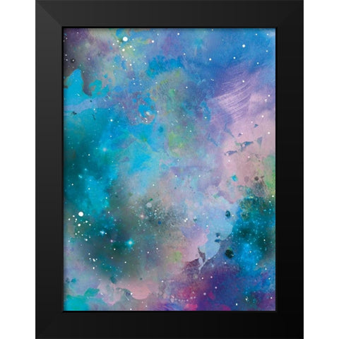 Galaxy 4 Black Modern Wood Framed Art Print by Brown,Victoria