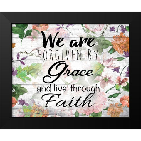 Grace Black Modern Wood Framed Art Print by Brown,Victoria