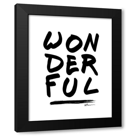 Wonderful Black Modern Wood Framed Art Print with Double Matting by Brown, Victoria