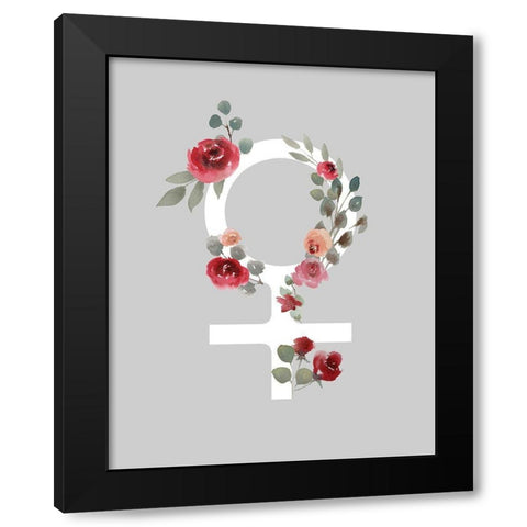 Femme 1 Black Modern Wood Framed Art Print by Brown, Victoria