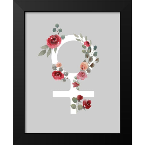 Femme 1 Black Modern Wood Framed Art Print by Brown, Victoria
