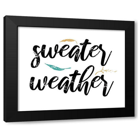 Sweater Black Modern Wood Framed Art Print with Double Matting by Brown, Victoria