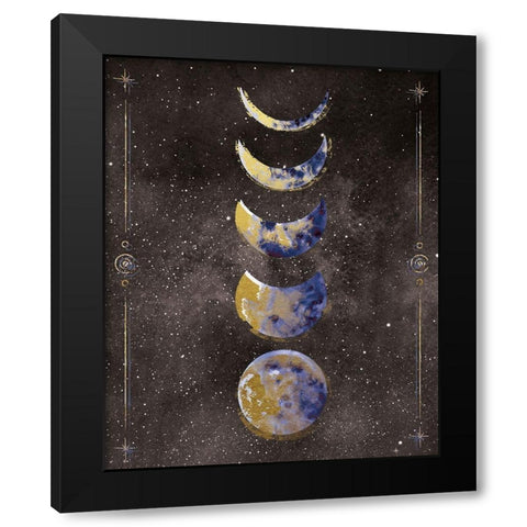La Luna 2 Black Modern Wood Framed Art Print with Double Matting by Brown, Victoria