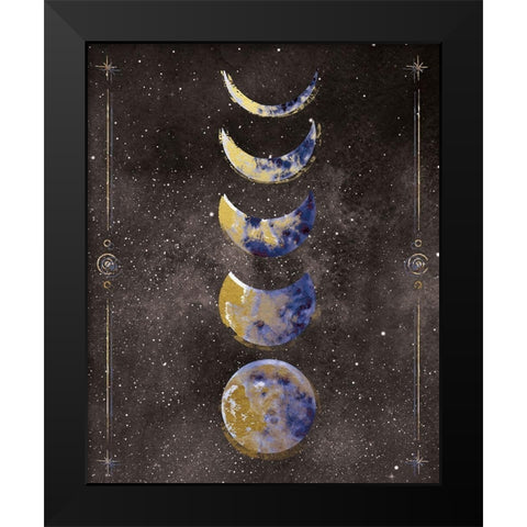La Luna 2 Black Modern Wood Framed Art Print by Brown, Victoria