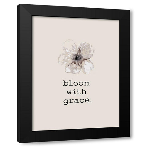 Bloom Grace Black Modern Wood Framed Art Print with Double Matting by Brown, Victoria