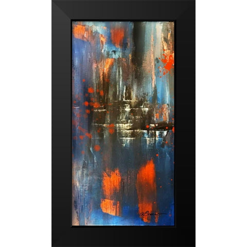 Console 2 Black Modern Wood Framed Art Print by Brown,Victoria