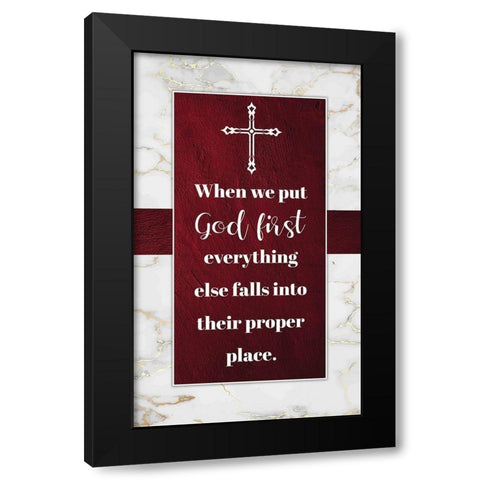 Religious 1 Black Modern Wood Framed Art Print with Double Matting by Brown, Victoria