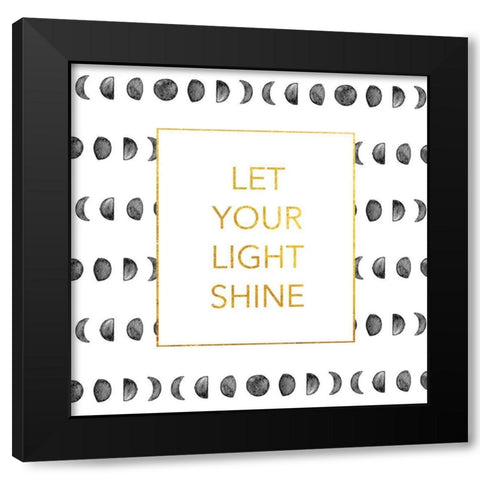 Light Shine Black Modern Wood Framed Art Print with Double Matting by Brown, Victoria