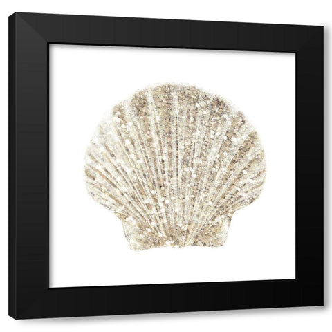Coastal Studded Shell 2 Black Modern Wood Framed Art Print with Double Matting by Brown, Victoria