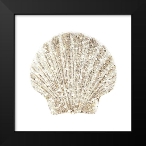 Coastal Studded Shell 2 Black Modern Wood Framed Art Print by Brown, Victoria