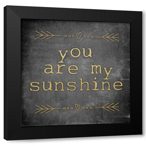 My Sunshine Black Modern Wood Framed Art Print by Brown, Victoria