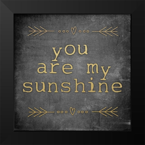 My Sunshine Black Modern Wood Framed Art Print by Brown, Victoria