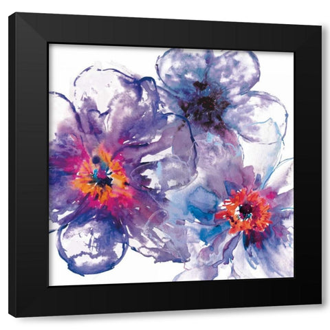 Infusion 1 Black Modern Wood Framed Art Print with Double Matting by Brown, Victoria