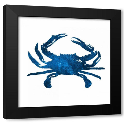 Navy Crab Black Modern Wood Framed Art Print by Brown, Victoria